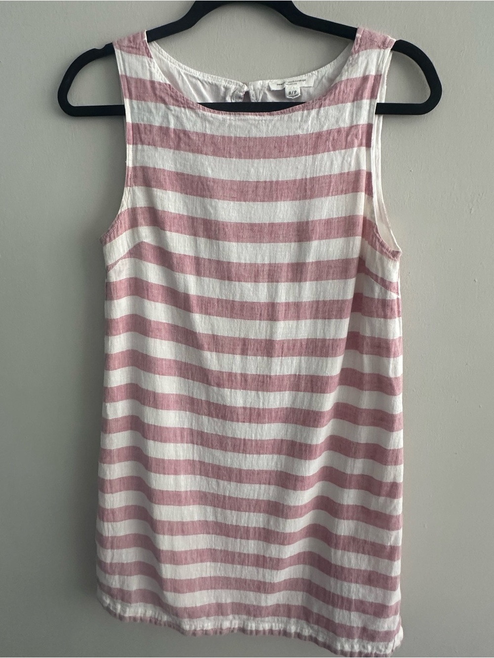 BeachLunchLounge Linen Striped Sleeveless Dress